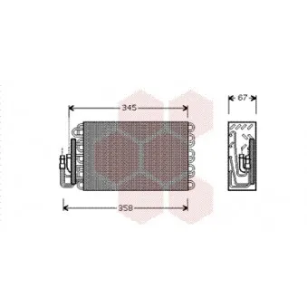 Évaporateur climatisation VAN WEZEL 0600V272