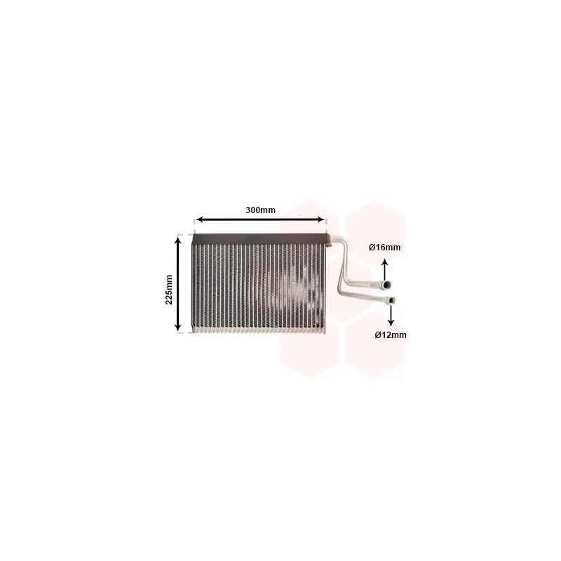 Évaporateur climatisation VAN WEZEL 0600V364