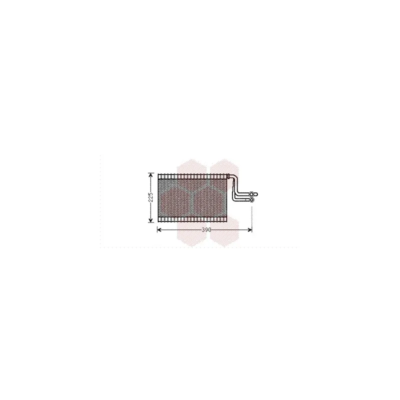 Évaporateur climatisation VAN WEZEL 0600V365