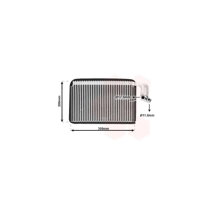 Évaporateur climatisation VAN WEZEL 0600V399