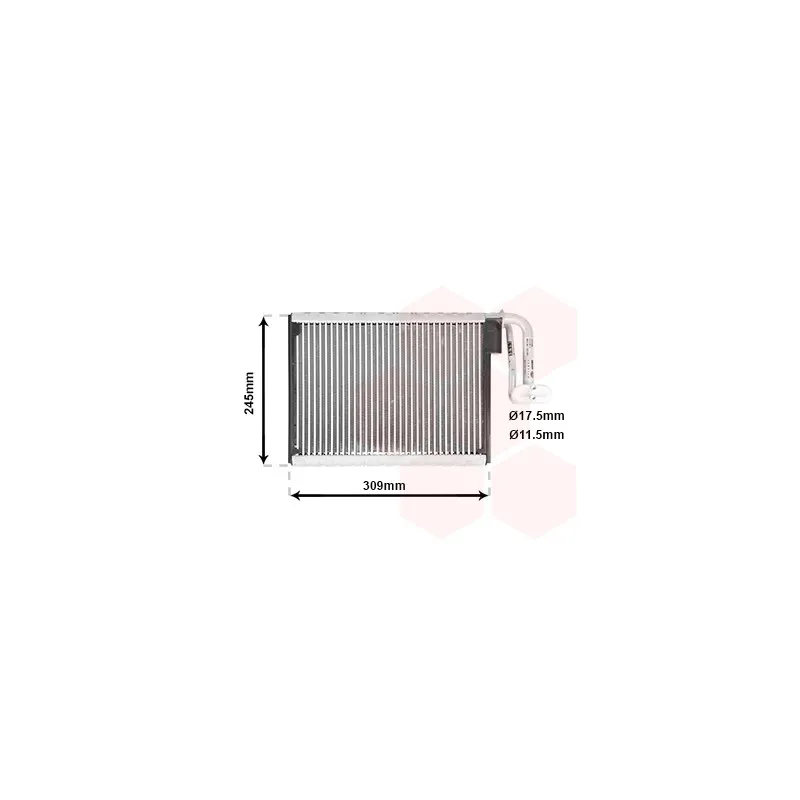 Évaporateur climatisation VAN WEZEL 0600V402