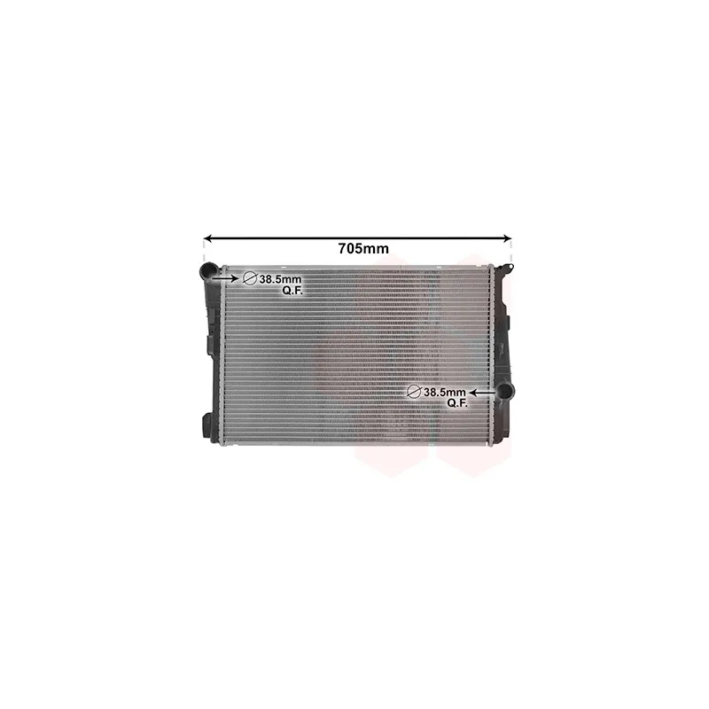 Radiateur, refroidissement du moteur VAN WEZEL 06012709