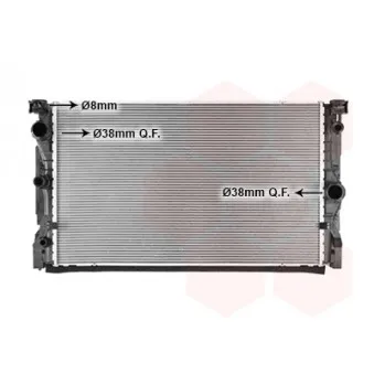 Radiateur, refroidissement du moteur VAN WEZEL 06012718