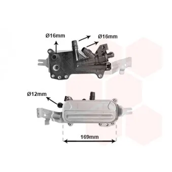 Radiateur d'huile de boîte automatique VAN WEZEL 06013710