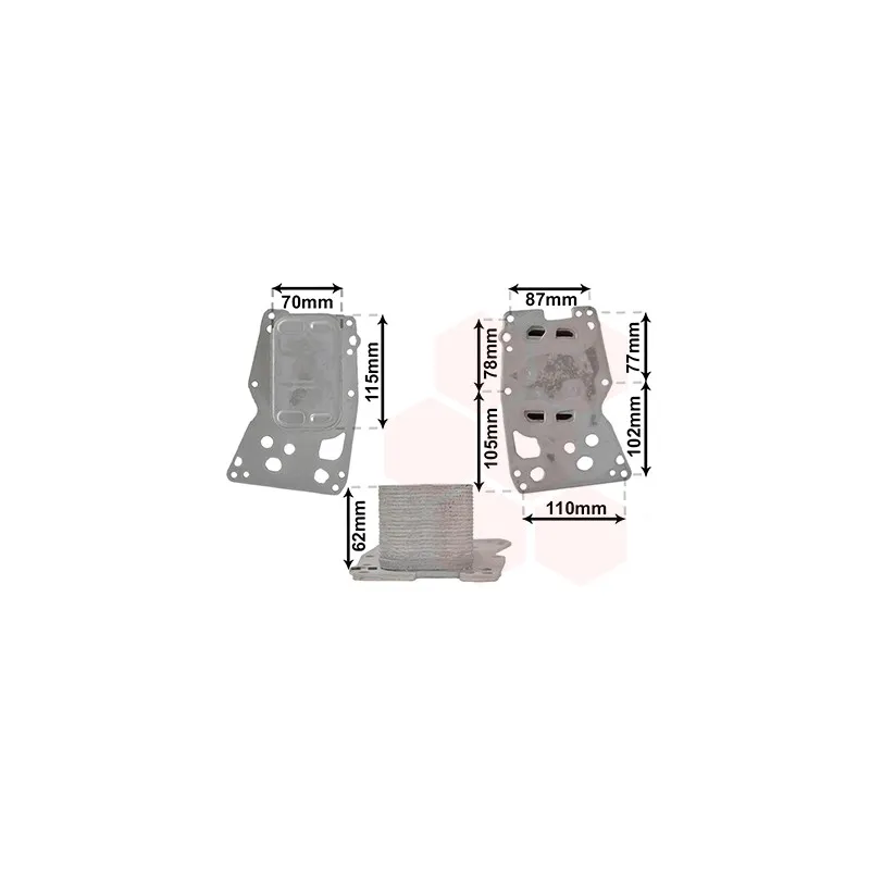 Radiateur d'huile VAN WEZEL 06013715