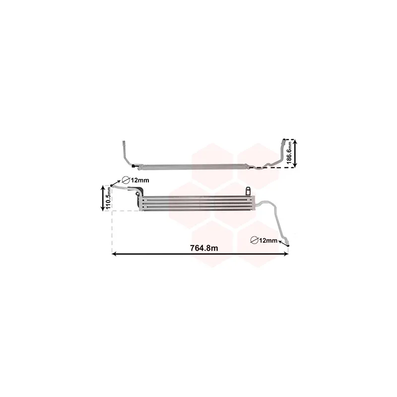 Radiateur d'huile, direction VAN WEZEL 06013723