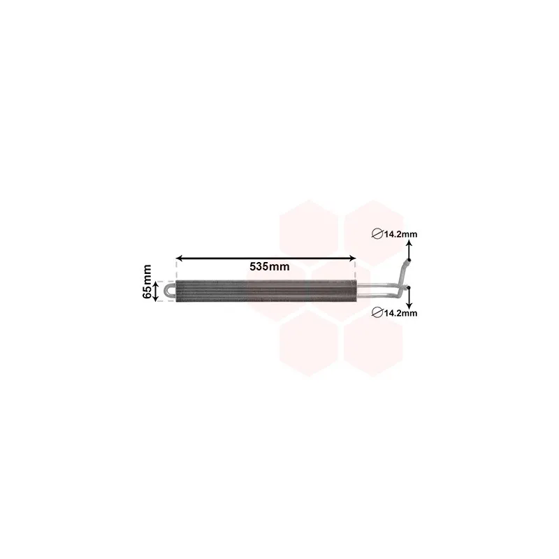 Radiateur d'huile, direction VAN WEZEL 06013725