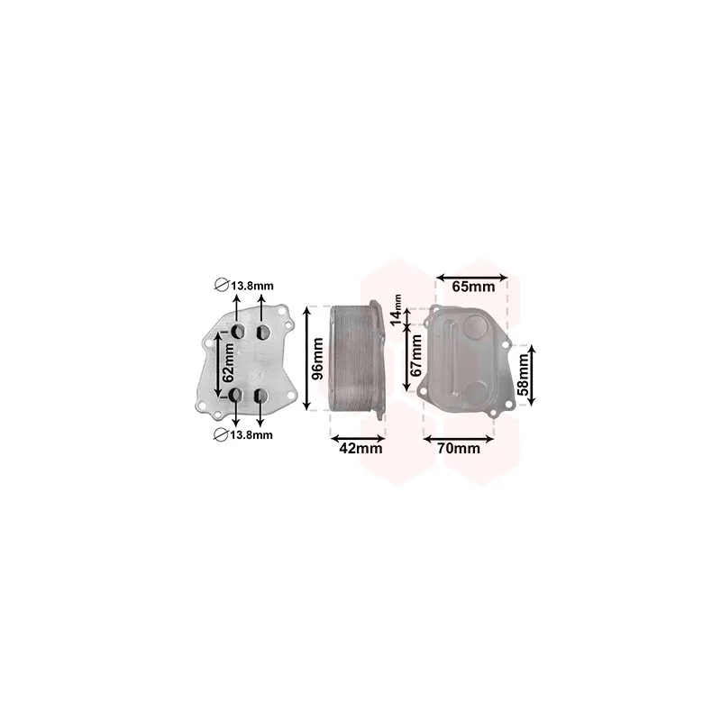 Radiateur d'huile VAN WEZEL 06013727