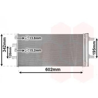 Condenseur, climatisation VAN WEZEL 06015701