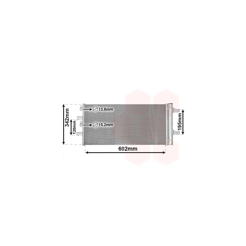 Condenseur, climatisation VAN WEZEL 06015701