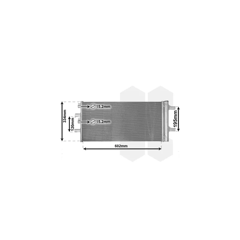 Condenseur, climatisation VAN WEZEL 06015702