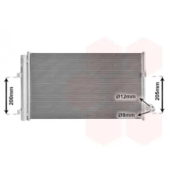 Condenseur, climatisation VAN WEZEL 06015708