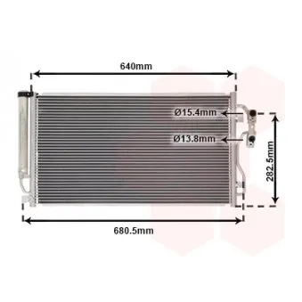 Condenseur, climatisation VAN WEZEL 06015709