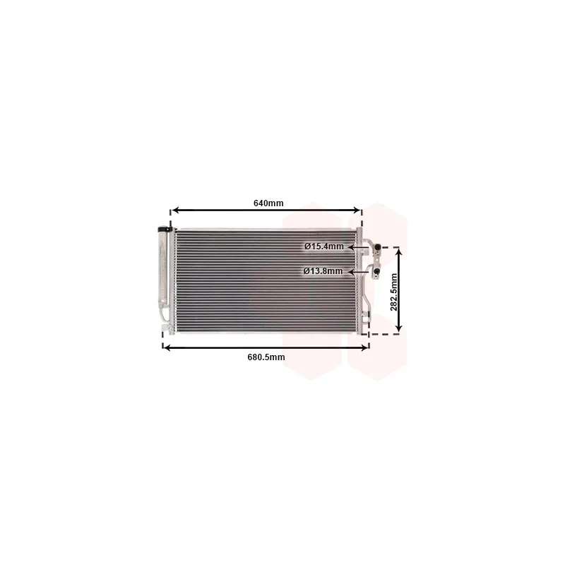 Condenseur, climatisation VAN WEZEL 06015709