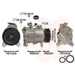 Compresseur, climatisation VAN WEZEL 0601K702 - Visuel 1