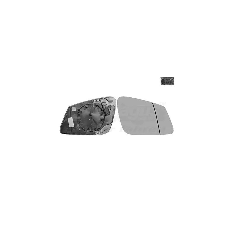 Verre de rétroviseur, rétroviseur extérieur VAN WEZEL 0617868U