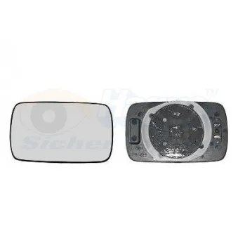Verre de rétroviseur, rétroviseur extérieur VAN WEZEL 0620837