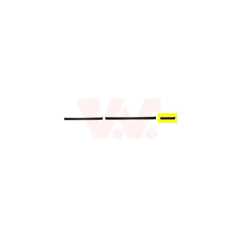 Baguette et bande protectrice, aile avant droit VAN WEZEL 0639402