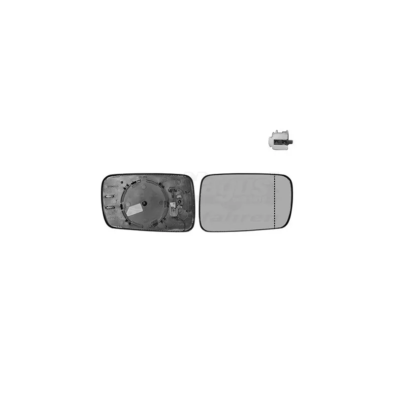 Verre de rétroviseur, rétroviseur extérieur VAN WEZEL 0652838U