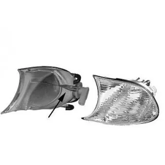 Feu clignotant avant gauche VAN WEZEL 0654905