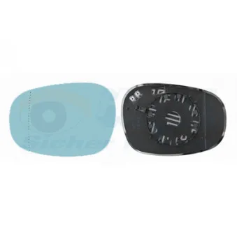 Verre de rétroviseur, rétroviseur extérieur VAN WEZEL 0667837
