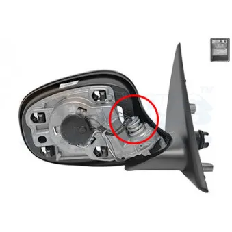Rétroviseur extérieur VAN WEZEL 0667856U