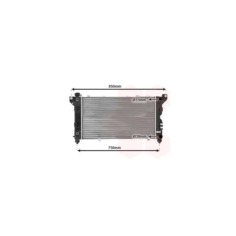 Radiateur, refroidissement du moteur VAN WEZEL 07002028