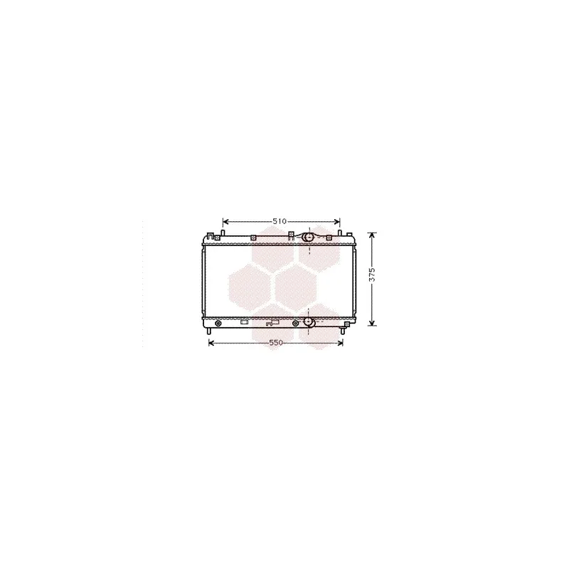 Radiateur, refroidissement du moteur VAN WEZEL 07002031
