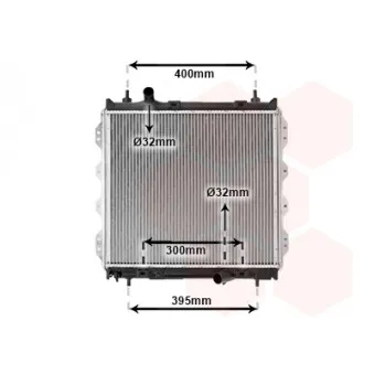 Radiateur, refroidissement du moteur VAN WEZEL 07002083