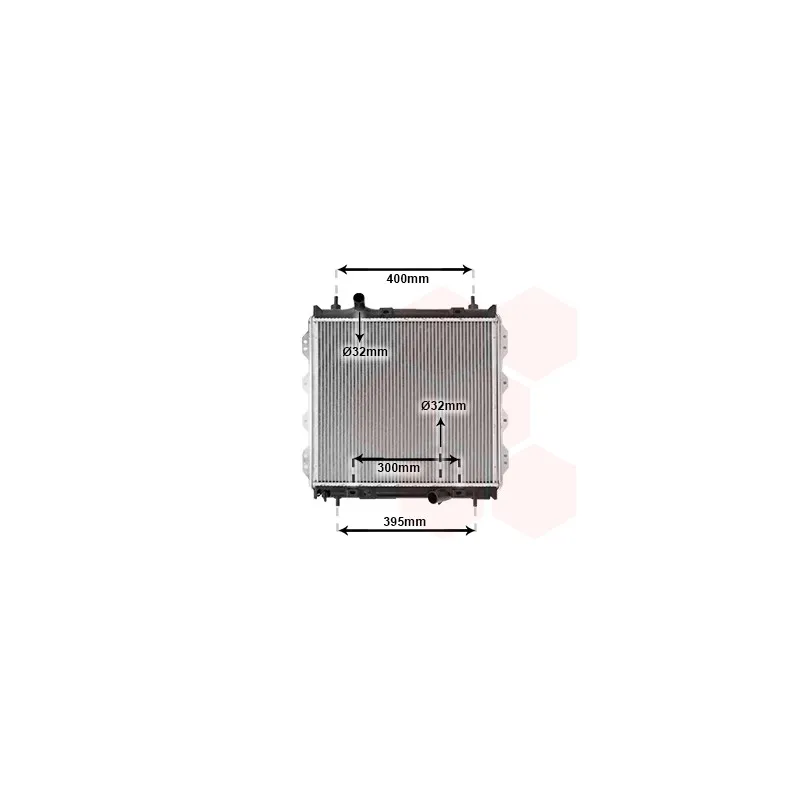 Radiateur, refroidissement du moteur VAN WEZEL 07002083