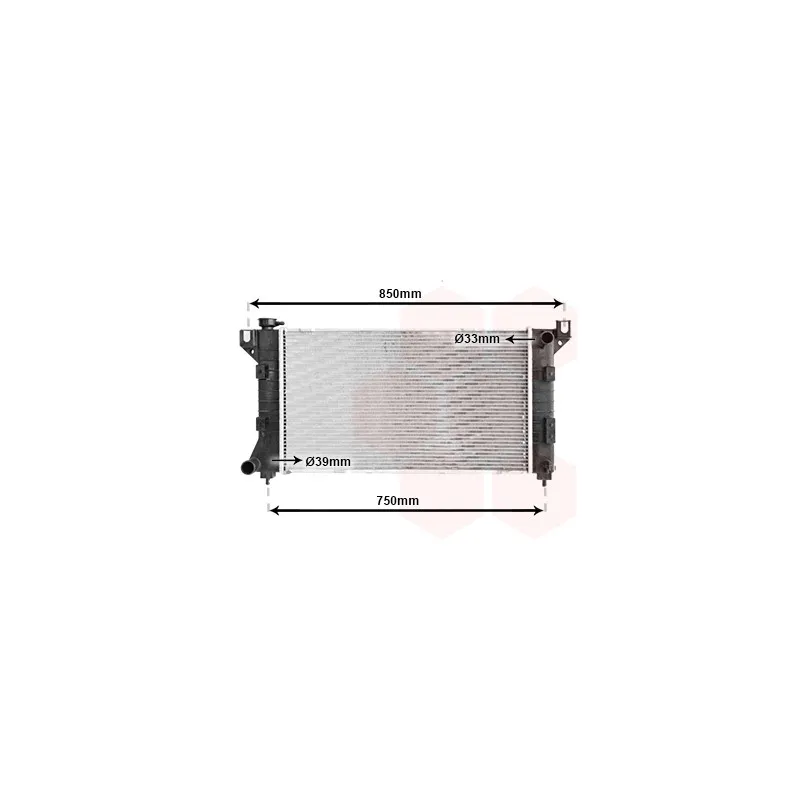 Radiateur, refroidissement du moteur VAN WEZEL 07002085