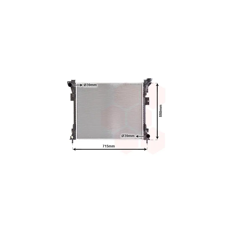 Radiateur, refroidissement du moteur VAN WEZEL 07002104