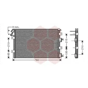 Condenseur, climatisation VAN WEZEL
