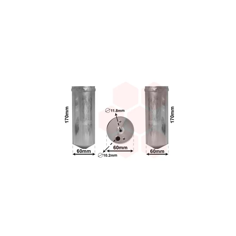 Filtre déshydratant, climatisation VAN WEZEL 0700D073