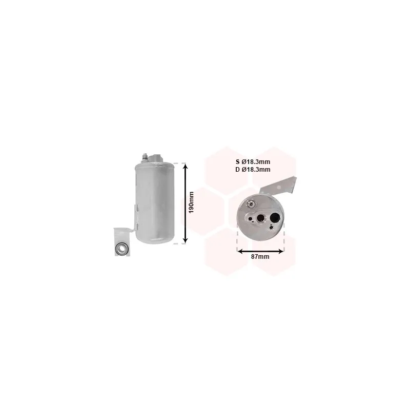 Filtre déshydratant, climatisation VAN WEZEL 0700D084