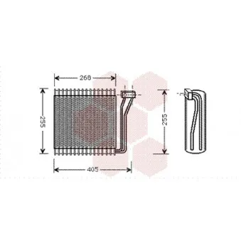 Évaporateur climatisation VAN WEZEL