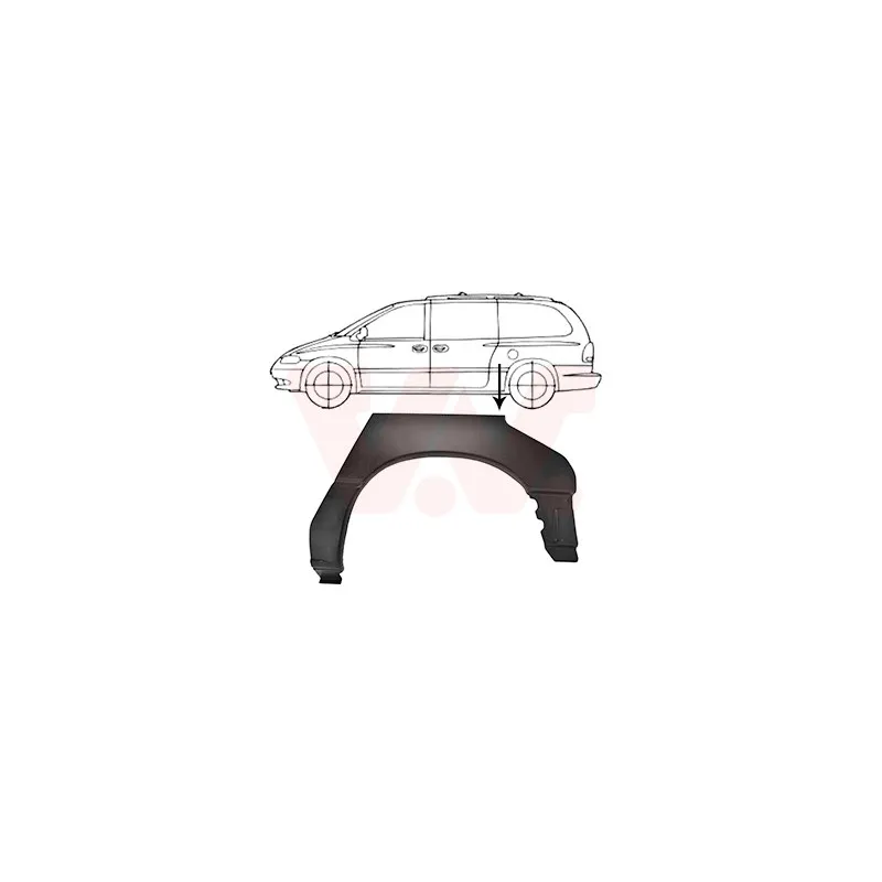 Panneau latéral arrière gauche VAN WEZEL 0732147