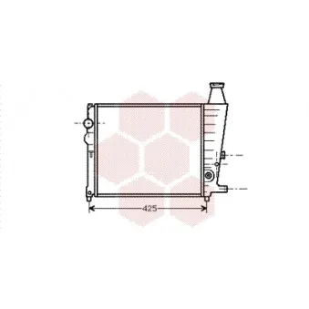 Radiateur, refroidissement du moteur VAN WEZEL 09002012