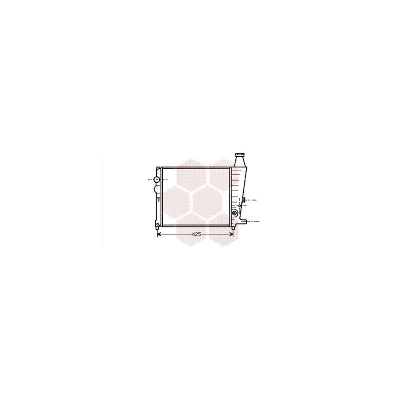 Radiateur, refroidissement du moteur VAN WEZEL 09002012