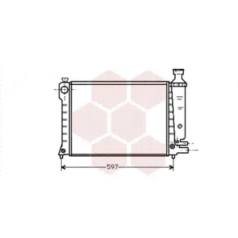 Radiateur, refroidissement du moteur VAN WEZEL 09002036