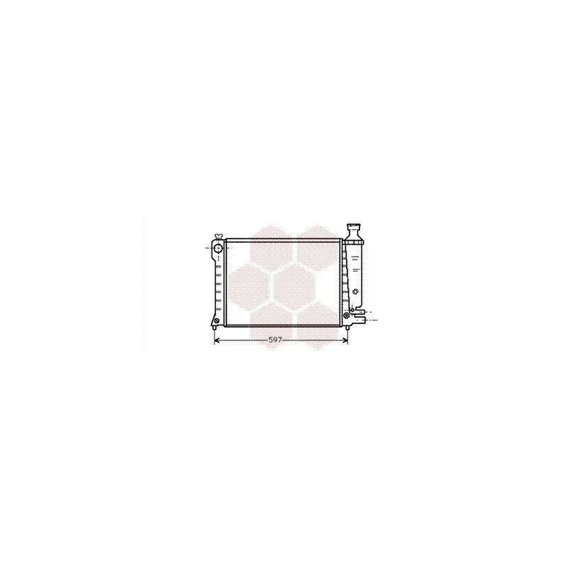 Radiateur, refroidissement du moteur VAN WEZEL 09002036
