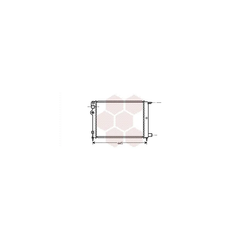 Radiateur, refroidissement du moteur VAN WEZEL 09002080