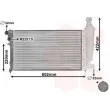 Radiateur, refroidissement du moteur VAN WEZEL 09002116 - Visuel 1