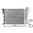 Radiateur, refroidissement du moteur VAN WEZEL 09002154 - Visuel 1