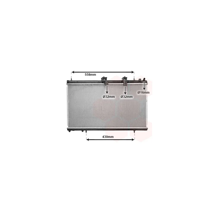 Radiateur, refroidissement du moteur VAN WEZEL 09002229