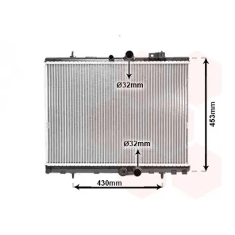 Radiateur, refroidissement du moteur VAN WEZEL 09002312