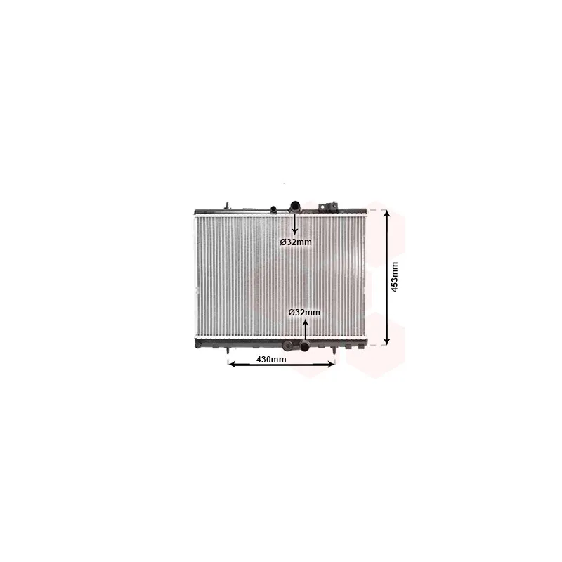 Radiateur, refroidissement du moteur VAN WEZEL 09002312