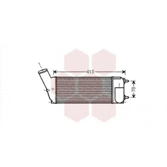 Intercooler, échangeur VAN WEZEL 09004268