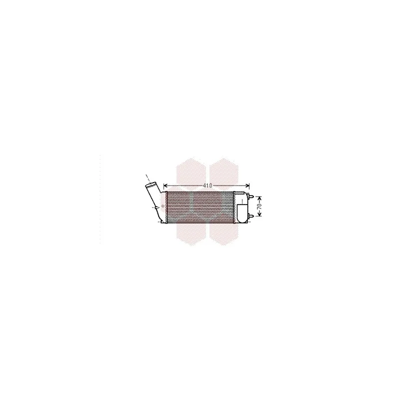 Intercooler, échangeur VAN WEZEL 09004268