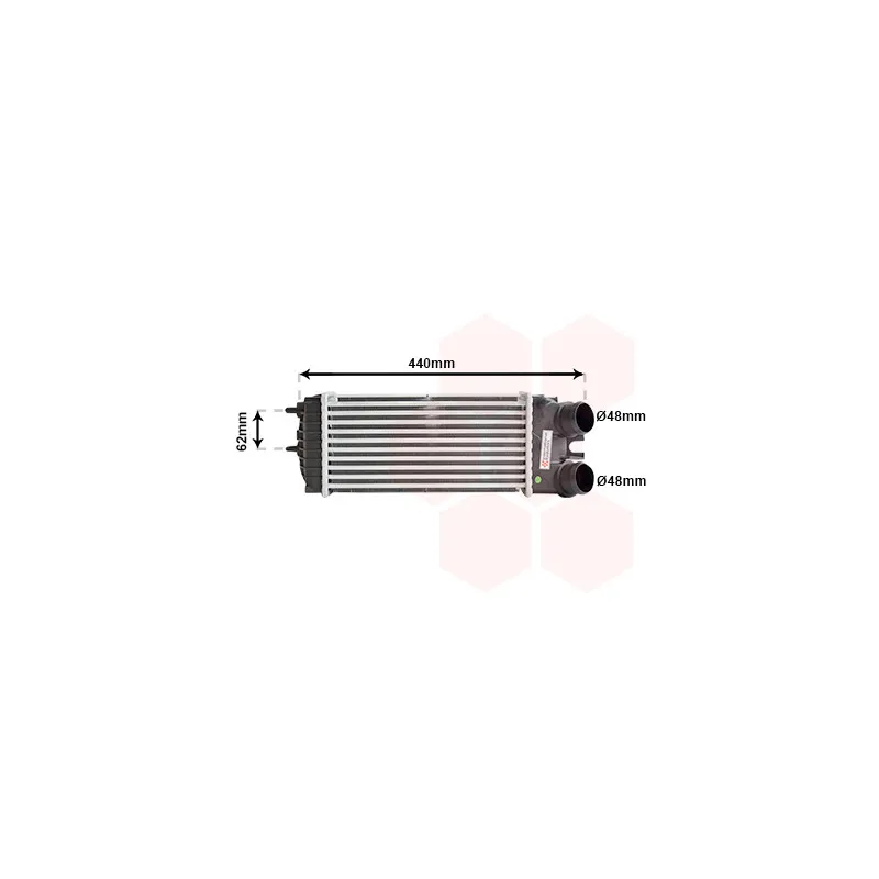 Intercooler, échangeur VAN WEZEL 09004269
